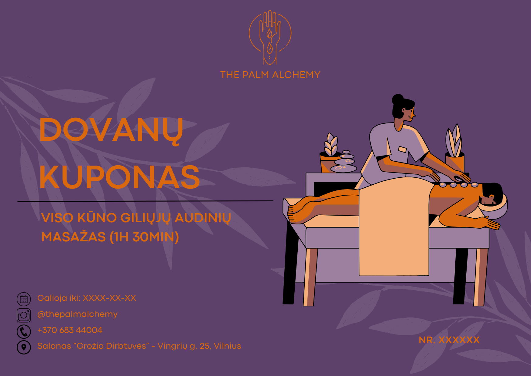 Viso kūno giliųjų audinių masažas (1h 30min)